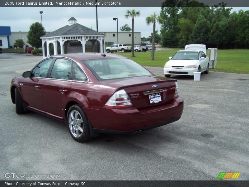 Merlot Metallic / Medium Light Stone 2008 Ford Taurus Limited