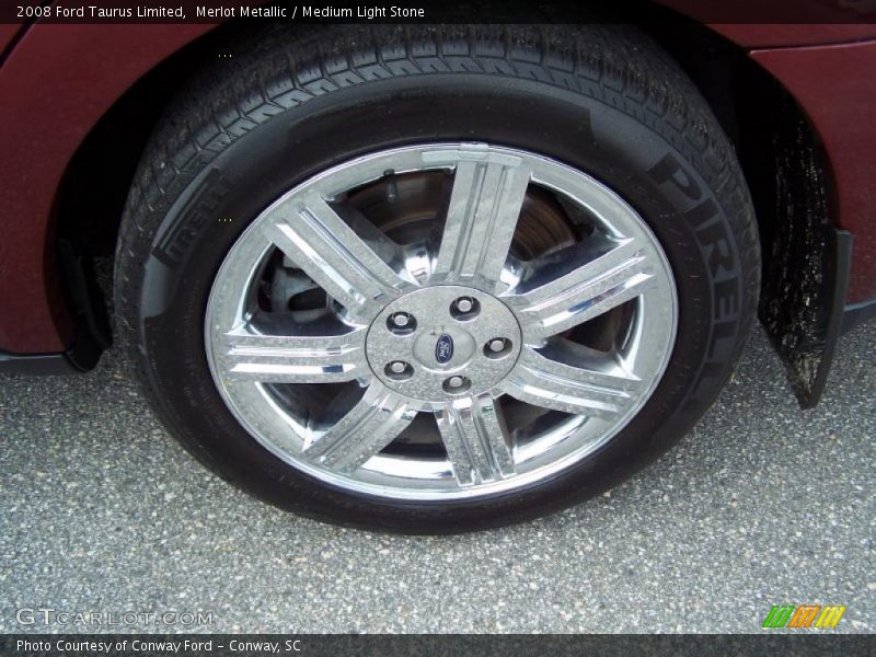 Merlot Metallic / Medium Light Stone 2008 Ford Taurus Limited