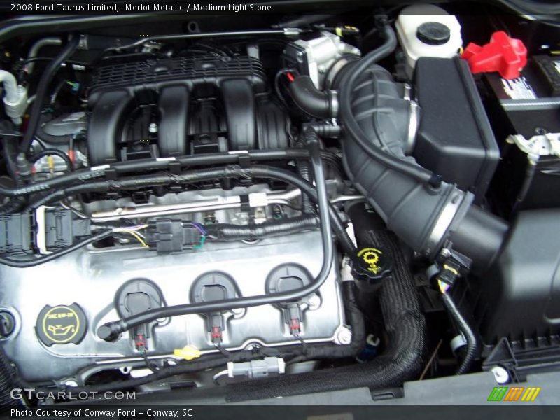 Merlot Metallic / Medium Light Stone 2008 Ford Taurus Limited