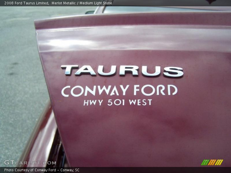 Merlot Metallic / Medium Light Stone 2008 Ford Taurus Limited