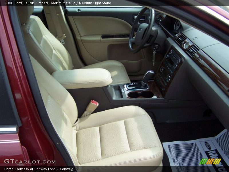 Merlot Metallic / Medium Light Stone 2008 Ford Taurus Limited
