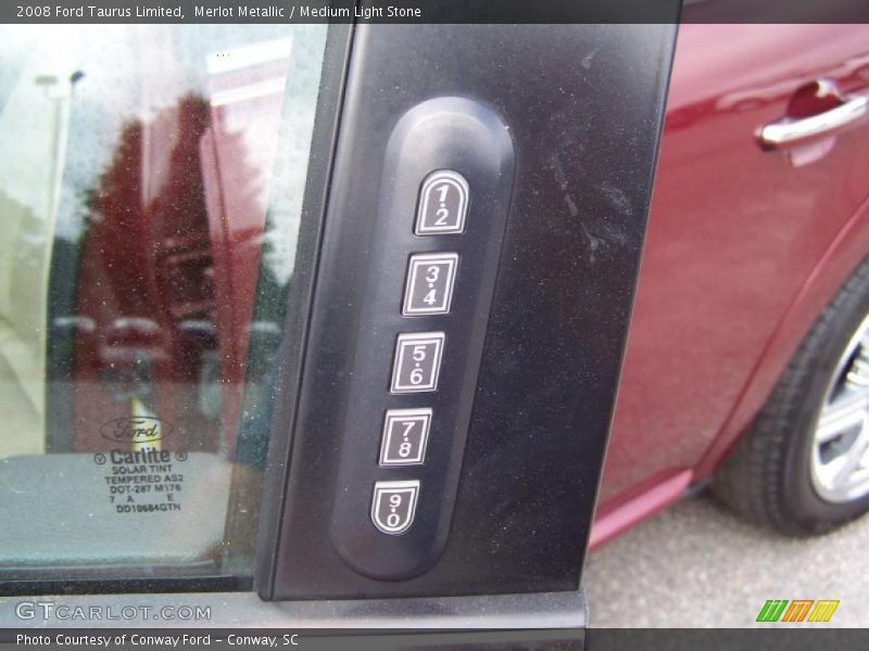 Merlot Metallic / Medium Light Stone 2008 Ford Taurus Limited