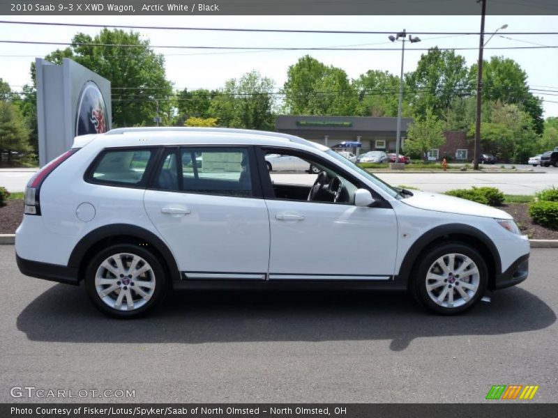 Arctic White / Black 2010 Saab 9-3 X XWD Wagon