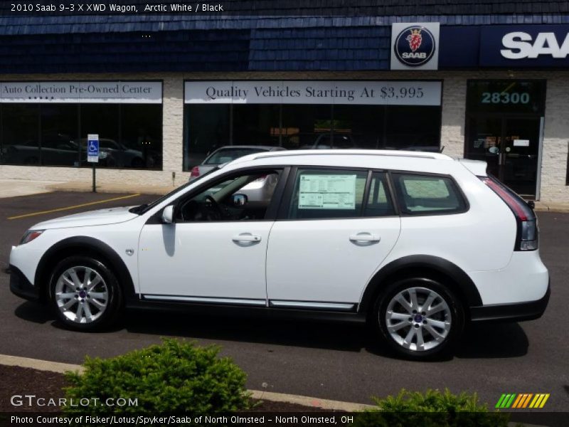 Arctic White / Black 2010 Saab 9-3 X XWD Wagon