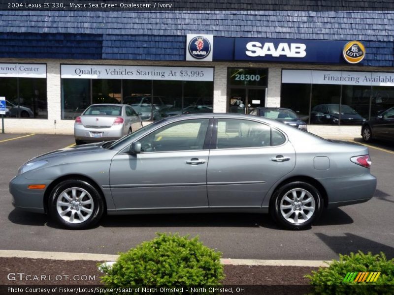 Mystic Sea Green Opalescent / Ivory 2004 Lexus ES 330