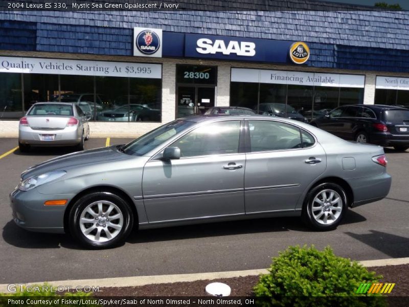 Mystic Sea Green Opalescent / Ivory 2004 Lexus ES 330