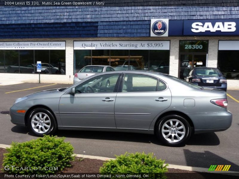 Mystic Sea Green Opalescent / Ivory 2004 Lexus ES 330