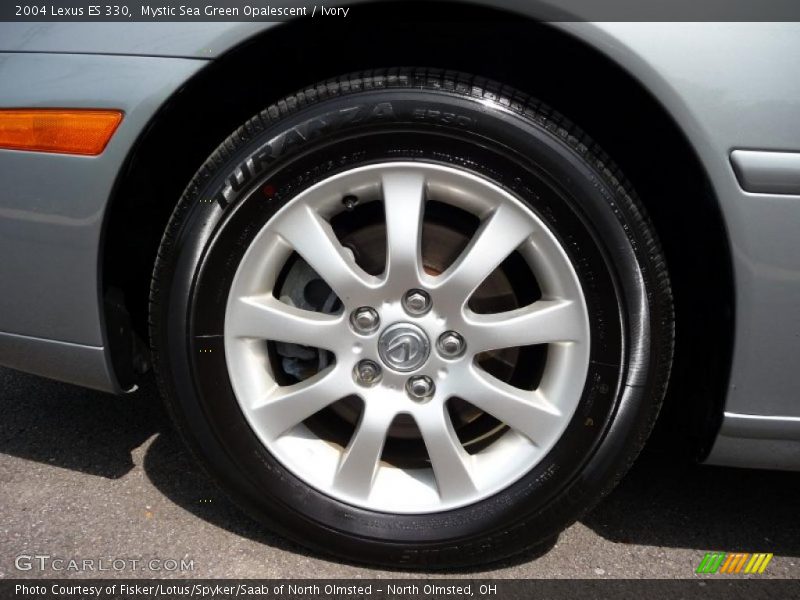 Mystic Sea Green Opalescent / Ivory 2004 Lexus ES 330
