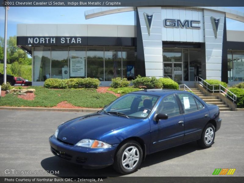 Indigo Blue Metallic / Graphite 2001 Chevrolet Cavalier LS Sedan