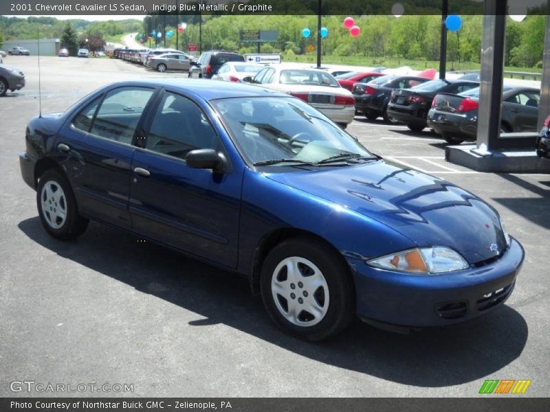 Indigo Blue Metallic / Graphite 2001 Chevrolet Cavalier LS Sedan