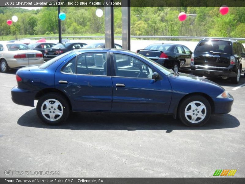 Indigo Blue Metallic / Graphite 2001 Chevrolet Cavalier LS Sedan