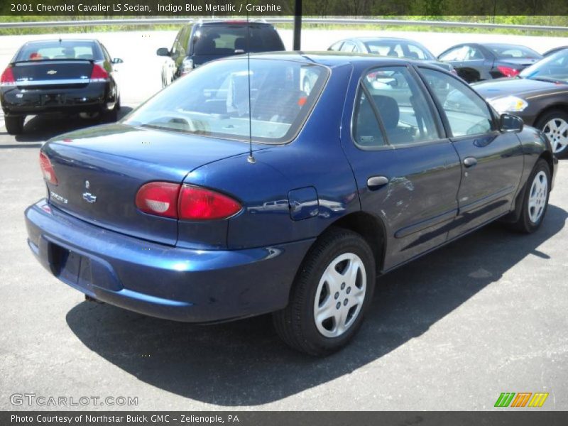 Indigo Blue Metallic / Graphite 2001 Chevrolet Cavalier LS Sedan
