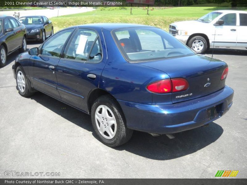 Indigo Blue Metallic / Graphite 2001 Chevrolet Cavalier LS Sedan