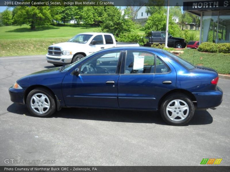 Indigo Blue Metallic / Graphite 2001 Chevrolet Cavalier LS Sedan