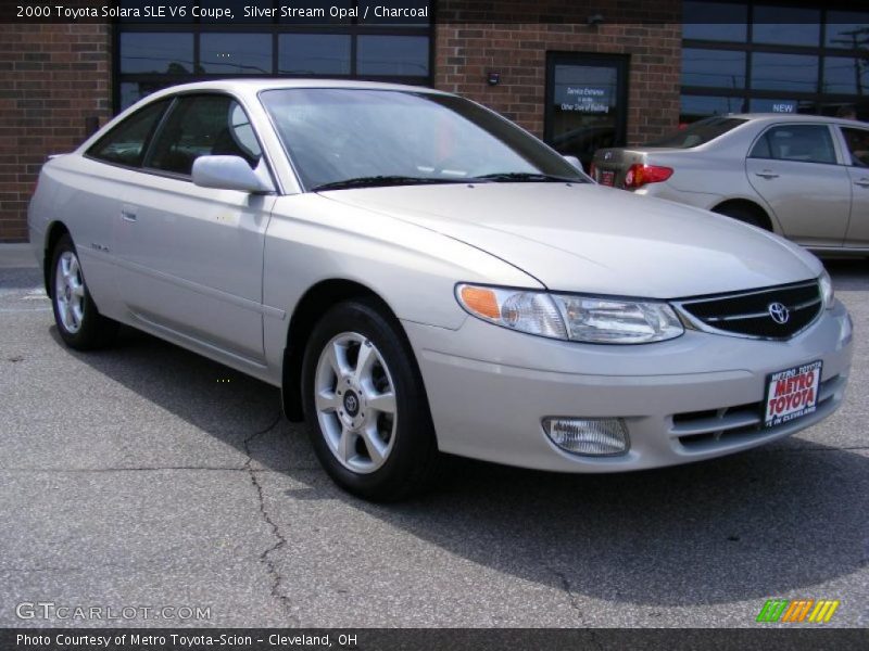 Silver Stream Opal / Charcoal 2000 Toyota Solara SLE V6 Coupe