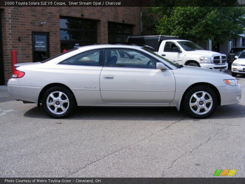 Silver Stream Opal / Charcoal 2000 Toyota Solara SLE V6 Coupe
