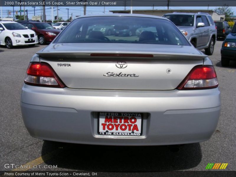 Silver Stream Opal / Charcoal 2000 Toyota Solara SLE V6 Coupe