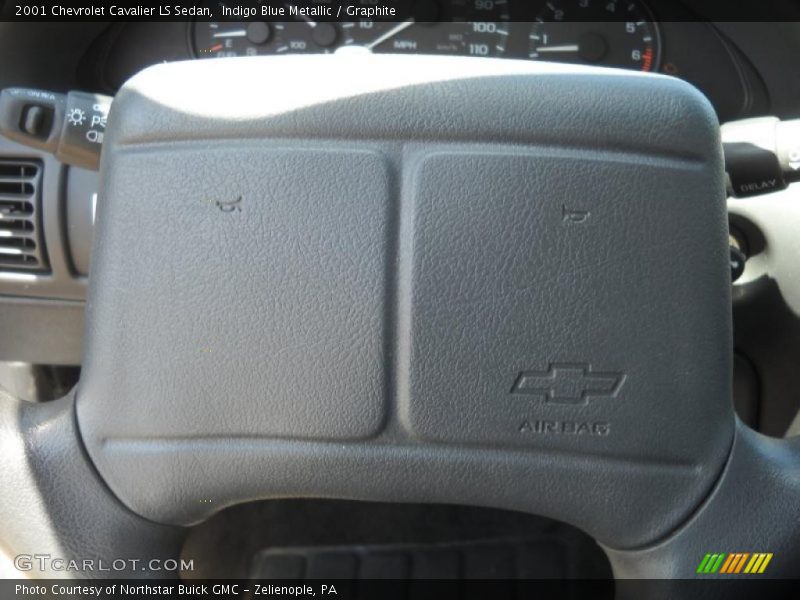 Indigo Blue Metallic / Graphite 2001 Chevrolet Cavalier LS Sedan