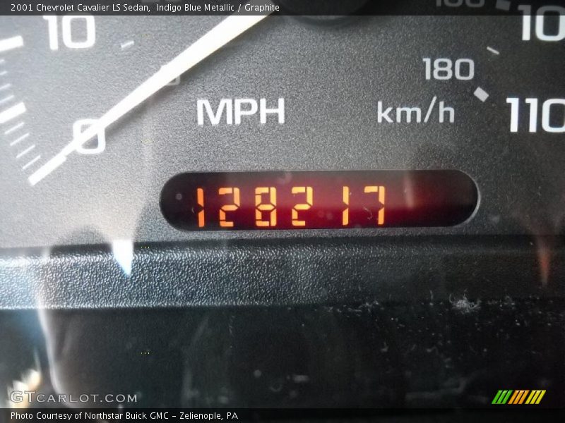 Indigo Blue Metallic / Graphite 2001 Chevrolet Cavalier LS Sedan