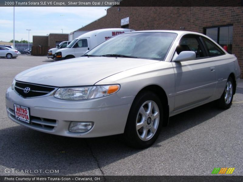 Silver Stream Opal / Charcoal 2000 Toyota Solara SLE V6 Coupe