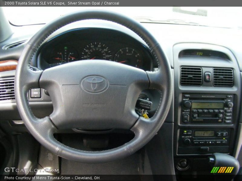 Silver Stream Opal / Charcoal 2000 Toyota Solara SLE V6 Coupe