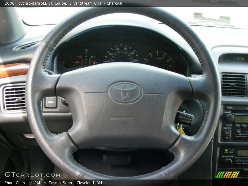 Silver Stream Opal / Charcoal 2000 Toyota Solara SLE V6 Coupe