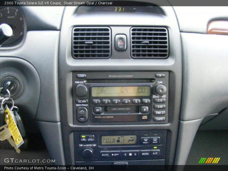 Silver Stream Opal / Charcoal 2000 Toyota Solara SLE V6 Coupe