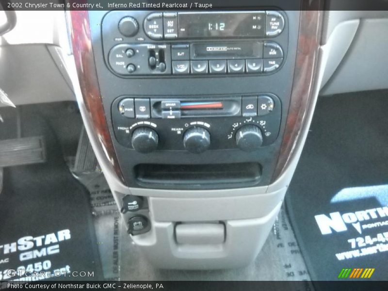 Inferno Red Tinted Pearlcoat / Taupe 2002 Chrysler Town & Country eL