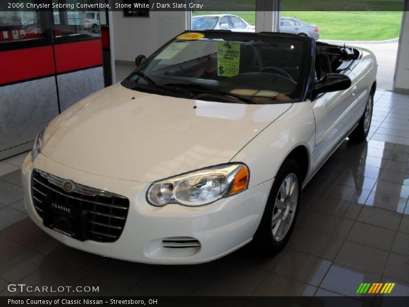Stone White / Dark Slate Gray 2006 Chrysler Sebring Convertible