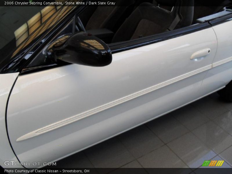 Stone White / Dark Slate Gray 2006 Chrysler Sebring Convertible