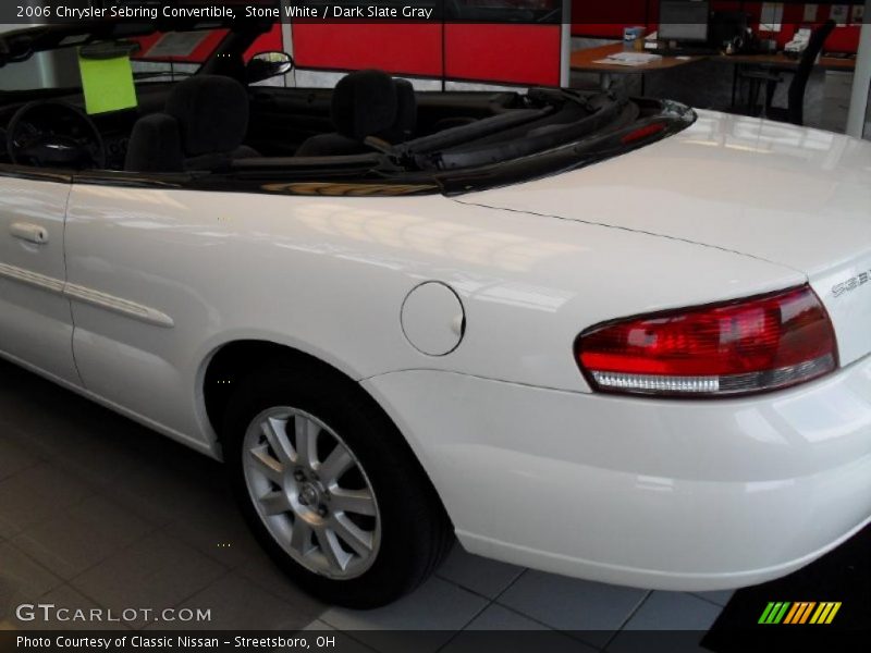 Stone White / Dark Slate Gray 2006 Chrysler Sebring Convertible