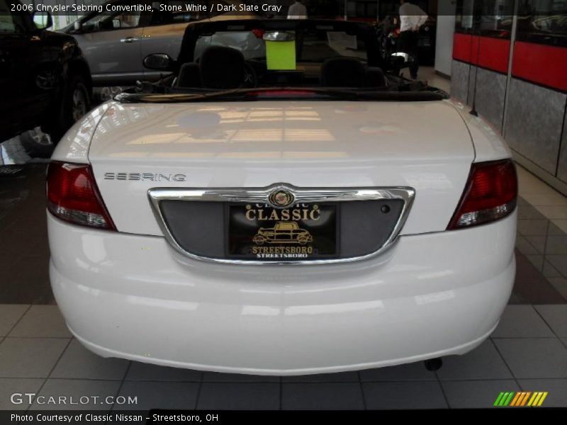 Stone White / Dark Slate Gray 2006 Chrysler Sebring Convertible