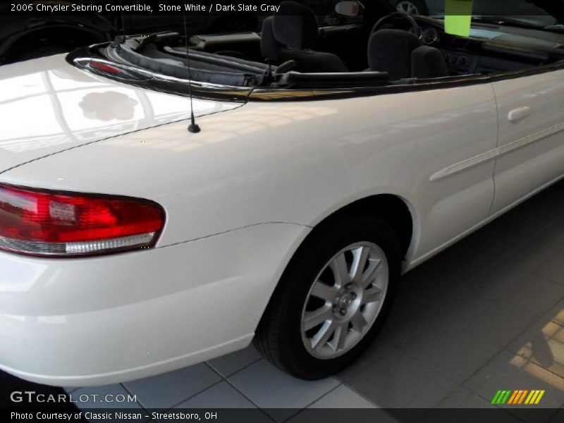 Stone White / Dark Slate Gray 2006 Chrysler Sebring Convertible