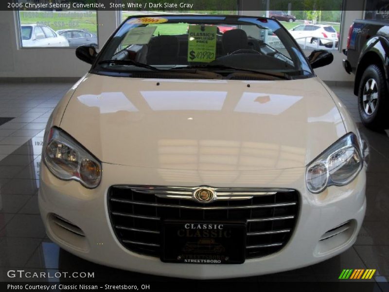 Stone White / Dark Slate Gray 2006 Chrysler Sebring Convertible