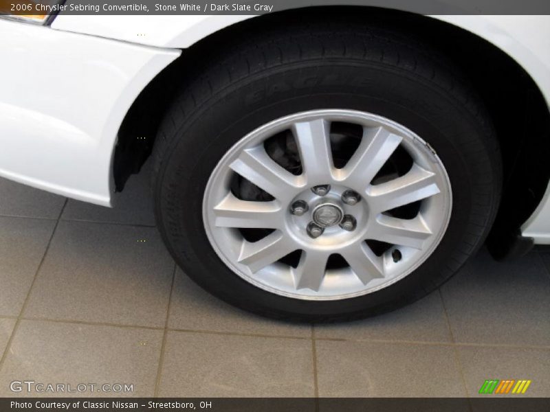 Stone White / Dark Slate Gray 2006 Chrysler Sebring Convertible