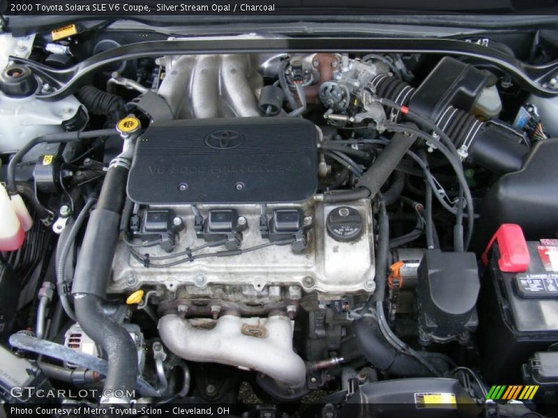 Silver Stream Opal / Charcoal 2000 Toyota Solara SLE V6 Coupe
