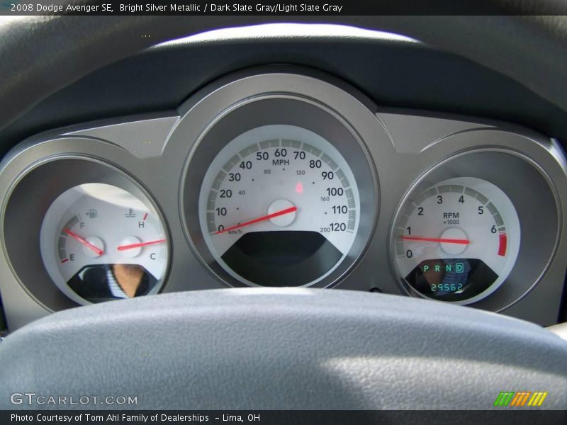 Bright Silver Metallic / Dark Slate Gray/Light Slate Gray 2008 Dodge Avenger SE