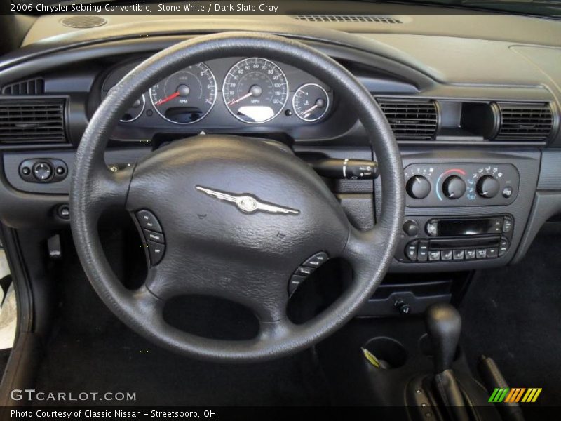 Stone White / Dark Slate Gray 2006 Chrysler Sebring Convertible