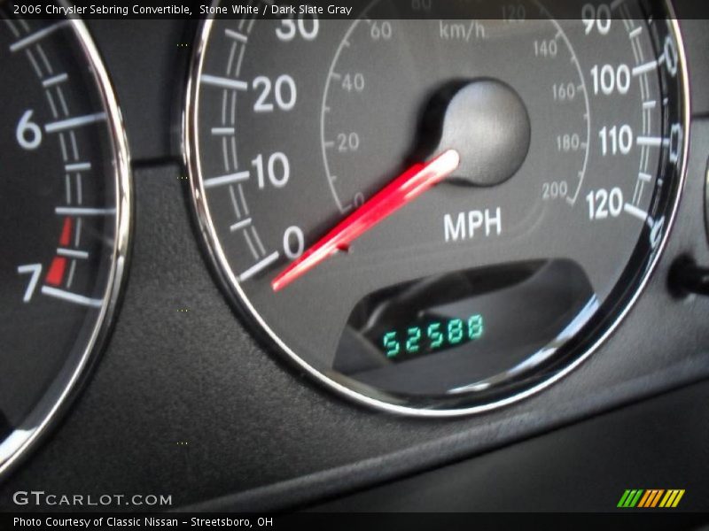 Stone White / Dark Slate Gray 2006 Chrysler Sebring Convertible