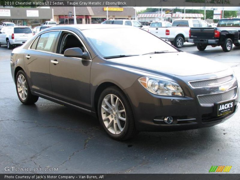 Taupe Gray Metallic / Ebony/Brick 2010 Chevrolet Malibu LTZ Sedan