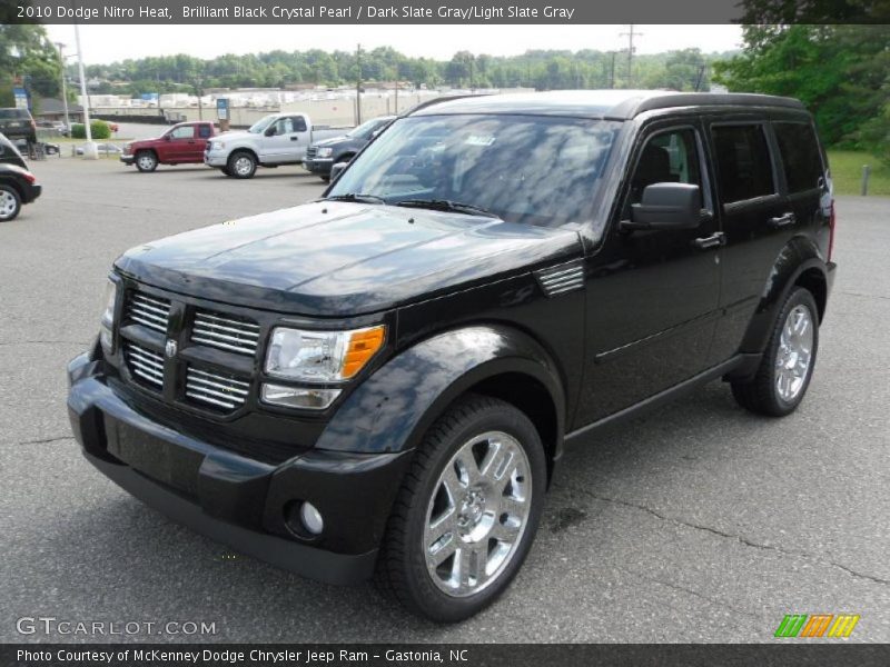 Brilliant Black Crystal Pearl / Dark Slate Gray/Light Slate Gray 2010 Dodge Nitro Heat