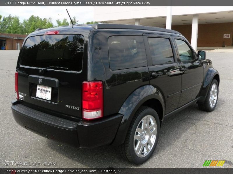 Brilliant Black Crystal Pearl / Dark Slate Gray/Light Slate Gray 2010 Dodge Nitro Heat