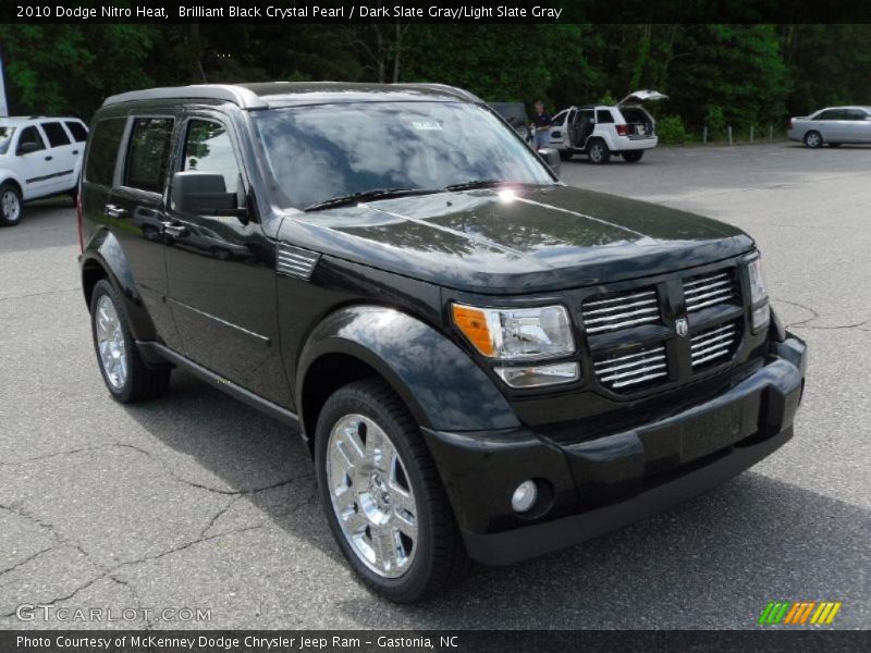 Brilliant Black Crystal Pearl / Dark Slate Gray/Light Slate Gray 2010 Dodge Nitro Heat