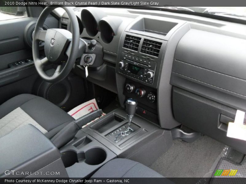 Brilliant Black Crystal Pearl / Dark Slate Gray/Light Slate Gray 2010 Dodge Nitro Heat