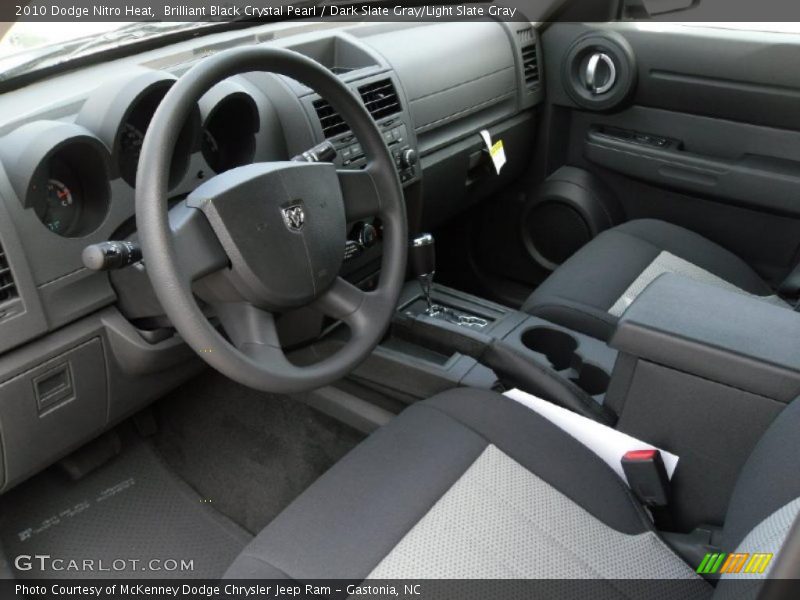 Brilliant Black Crystal Pearl / Dark Slate Gray/Light Slate Gray 2010 Dodge Nitro Heat