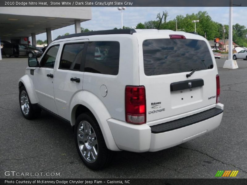 Stone White / Dark Slate Gray/Light Slate Gray 2010 Dodge Nitro Heat