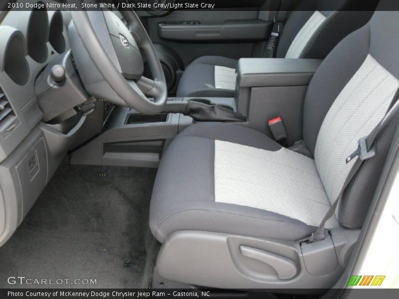 Stone White / Dark Slate Gray/Light Slate Gray 2010 Dodge Nitro Heat