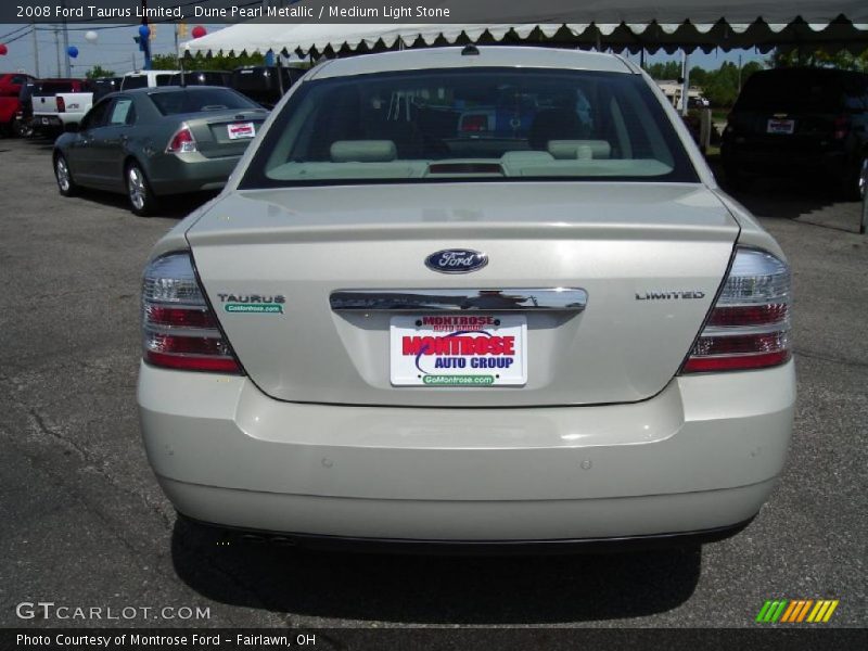 Dune Pearl Metallic / Medium Light Stone 2008 Ford Taurus Limited