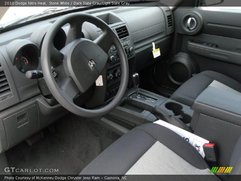 Stone White / Dark Slate Gray/Light Slate Gray 2010 Dodge Nitro Heat