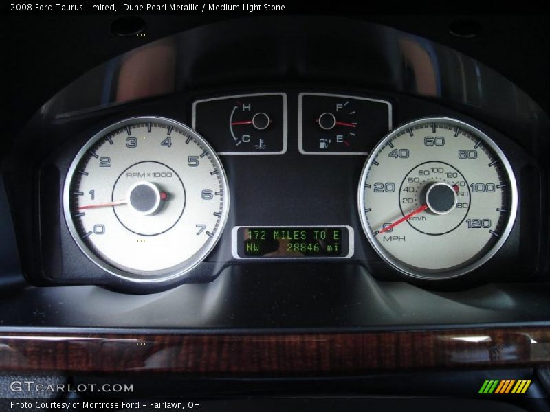 Dune Pearl Metallic / Medium Light Stone 2008 Ford Taurus Limited
